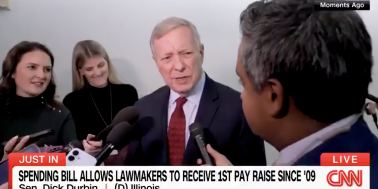 Durbin Fires Back at CNN Reporter After Being Questioned About Pay Raises in Spending Bill